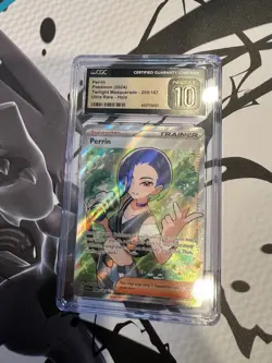 CGC 10 PRISTINE Perrin Full Art Ultra Rare #209/167 Pokemon Twilight Masquerade - Image 3