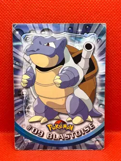 Pokemon Topps Blastoise #09 1999 Topps TV Animation Edition Non Holo - Image 1