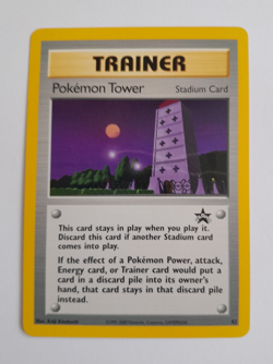 Vintage Pokemon Trainer Pokemon Tower Black Star Promo Card No 42 WC 2000 - Image 1