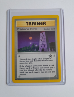 Vintage Pokemon Trainer Pokemon Tower Black Star Promo Card No 42 WC 2000 - Image 3