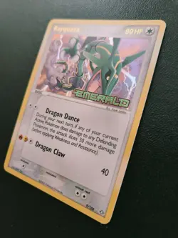 Pokemon Rayquaza,# 9/106 Stamped Reverse Holo, EX Emerald, RARE, NM, Gold Label - Image 4