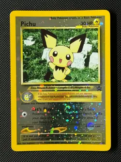 Pokemon Cards Pichu 35 Reverse Holo Wizards Black Star Promos Promo - Image 1