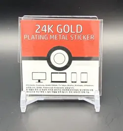 Flareon Korean Popping Candy 24K Gold Plated Pokemon Sticker RARE NM SEALED - Image 2