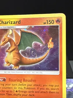 Pokemon Card Charizard SM226 Black Star Promo Holo Rare SWIRL Played - Image 2