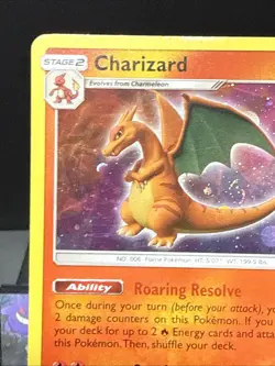 Pokemon Card Charizard SM226 Black Star Promo Holo Rare SWIRL Played - Image 3