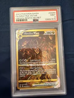 Pokemon Giratina VSTAR Secret Rare Full Art Holo GG69/GG70 Crown Zenith PSA 9 - Image 1