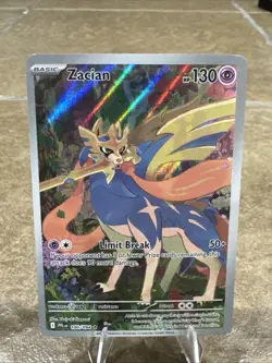 2025 Pokemon Phantasmal Flames PFL EN Zacian Full Art Illustration Rare #100/094 - Image 1