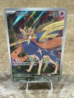 2025 Pokemon Phantasmal Flames PFL EN Zacian Full Art Illustration Rare #100/094 - Image 2
