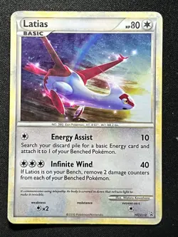 Latias HGSS10 HeartGold & SoulSilver PROMO Holo Lightly Played 2010 Pokemon TCG - Image 1