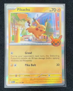 Pokemon Pikachu 062/193 Paldea Evolved Reverse Holo NM Pack Fresh OKACHEKE - Image 1