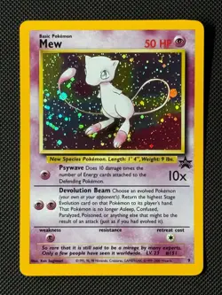 Pokemon Cards Mew 9 Holo Wizards Black Star Promos Promo - Image 1