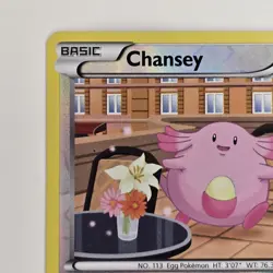 Chansey 80/119 Reverse Holo Common XY Phantom Forces NM Pokemon - Image 2