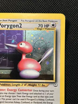 Pokemon Porygon2 TCG Neo Revelation 12/64 Unlimited Holo Rare MP - Image 2