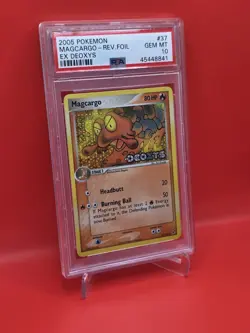 Magcargo Reverse Foil - PSA 10 ~ LOW POP *7* - Pokemon TCG EX Deoxys 37/107 - Image 2