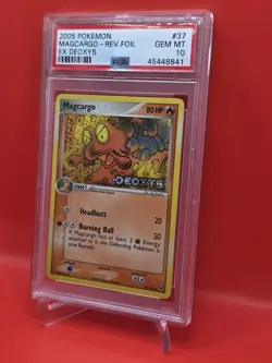 Magcargo Reverse Foil - PSA 10 ~ LOW POP *7* - Pokemon TCG EX Deoxys 37/107 - Image 3