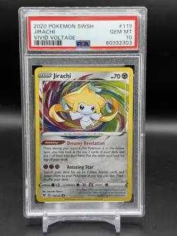 PSA 10 Pokemon Jirachi 119/185 Amazing Rare English Vivid Voltage Gem - Image 1