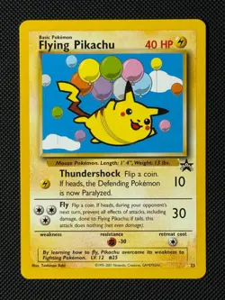 Pokemon Cards Flying Pikachu 25 Wizards Black Star Promos Promo - Image 1