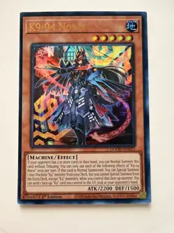 K9-04 Noroi DOOD-EN025 Ultra Rare NM Doom Of Dimensions Yugioh TCG 1st Edition - Image 1