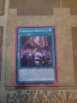 YUGIOH FORBIDDEN DROPLET RA01-EN064 SUPER 1ST ED NM - Image 1