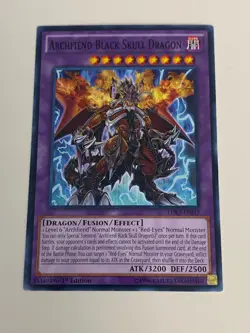 Yugioh Archfiend Black Skull Dragon Red-Eyes Fusion Set NM - Plus Free Holo A - Image 2
