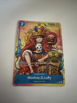 CLEAN Monkey.D.Luffy (2nd Anniversary Stamped Promo) P-043 One Piece English - Image 1