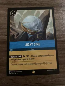 Disney Lorcana Lucky Dime Legendary Rarity #165/204 - Image 1