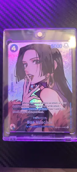 Bandai One Piece CCG Boa Hancock OP01-078 SP Holo Character Card - Image 1