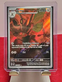 SCIZOR- Obsidian Flames 205/197 Illustration Rare Holo NM-M Pokemon Card TCG - Image 1