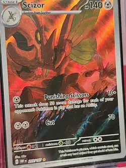 SCIZOR- Obsidian Flames 205/197 Illustration Rare Holo NM-M Pokemon Card TCG - Image 2