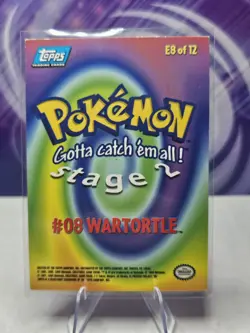 Wartortle E8 of 12 Pokemon Topps The First Movie Card - Image 2