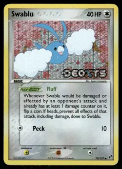Pokemon Cards Swablu 79/107 Deoxys Common NM - Image 1