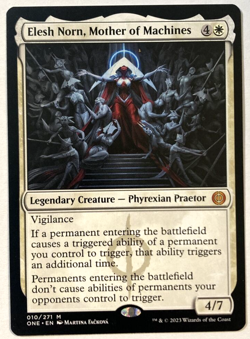 MTG Elesh Norn, Mother of Machines Phyrexia: All Will Be One 010/271 NM Mythic - Image 1