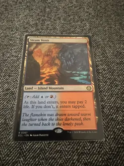 STEAM VENTS LORWYN ECLIPSED ECL RARE ISLAND MOUNTAIN LAND MTG 267 ECL Shock Land - Image 2