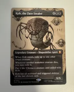 MTG Koh, the Face Stealer Borderless Non-Foil NM Avatar The Last Airbender 322 - Image 1