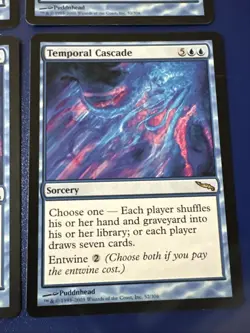 Temporal Cascade X4 Mirrodin Ex Condition See Front/back Pics - Image 2