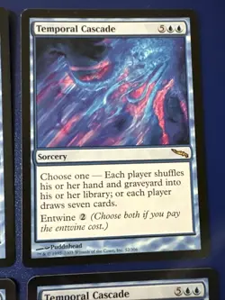Temporal Cascade X4 Mirrodin Ex Condition See Front/back Pics - Image 5