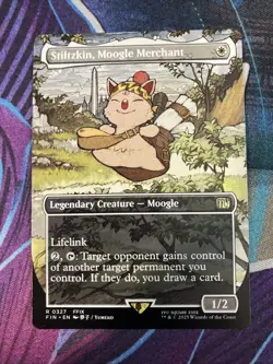 Stiltzkin, Moogle Merchant (Borderless) Final Fantasy MTG English - Image 1
