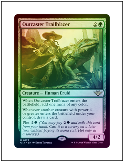 1x Outcaster Trailblazer, Foil, Magic the Gathering MTG NM - Image 1