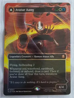 Avatar Aang TLA 363 Raised Foil MTG Avatar The Last Airbender - Image 1