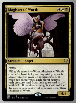 Magister of Worth 223 Non Foil Rare Commander 2021 MTG Near Mint - Image 1