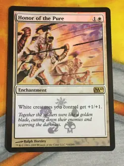 D1194 MAGIC GATHERING CORE SET 2010 M10 HONOR OF THE PURE FOIL #16 MP R MTG - Image 1