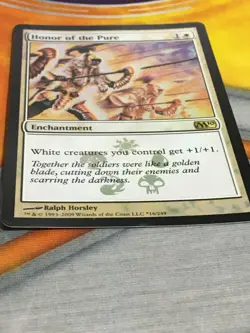 D1194 MAGIC GATHERING CORE SET 2010 M10 HONOR OF THE PURE FOIL #16 MP R MTG - Image 2