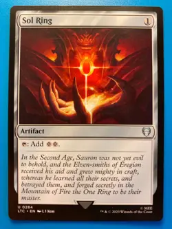 MTG 1x Sol Ring # 284 Commander Lord of the Rings Magic the Gathering x1 NM - Image 1