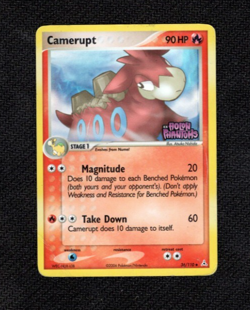 Camerupt 36/110 Ex Holon Phantoms Pokemon TCG Reverse Holo Stamped Card HP - Image 1