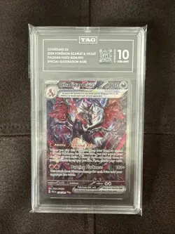Pokemon Charizard ex SIR Paldean Fates TAG 10 Score 971 - Image 1