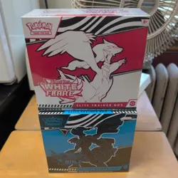 Pokemon TCG S&V Black Bolt & White Flare Sealed Elite Trainer Box ETB Set of 2 - Image 1