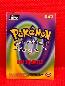 Pokemon Topps Movie Edition #07 Squirtle Stage 1 E7 of 12 Non Holo - Image 4