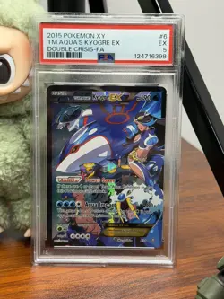Team Aqua's Kyogre EX 6/34 Pokemon PSA 5 Double Crisis NEW CERT! Full Art Holo - Image 1