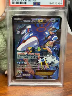 Team Aqua's Kyogre EX 6/34 Pokemon PSA 5 Double Crisis NEW CERT! Full Art Holo - Image 2