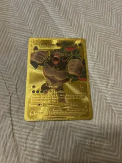 Pokemon Gold Fan Art Rillaboom VMAX 330HP 018/192 - Image 1